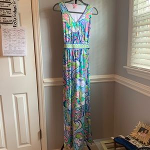 Lilly Pulitzer Bellina wrap maxi dress